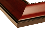 Massachusetts Institute of Technology Diploma Frame in Executive with Gold Fillet with Maroon Suede Mat for document: 8 1/2"h x 11"w  