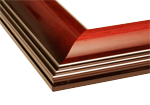 Massachusetts Institute of Technology Diploma Frame in Classic Mahogany with Silver Trim with Maroon & Silver Mats for document: 8 1/2"h x 11"w  